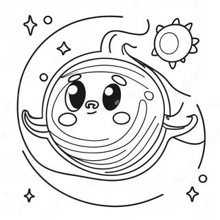 Colorful Neptune Planet Coloring Page 46594-37197