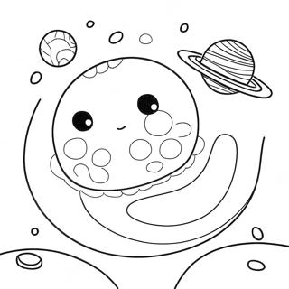 Colorful Neptune Planet Coloring Page 46594-37198