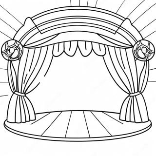 Talent Show Stage Coloring Page 46613-37214