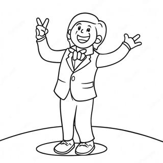 Exciting Talent Show Performer Coloring Page 46614-37209