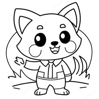 Aggretsuko Coloring Page 46643-37238