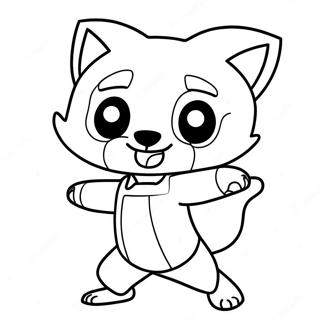 Aggretsuko In Rage Mode Coloring Page 46644-37236