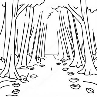 Relaxing Forest Trail Coloring Page 4667-3845