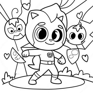 Pj Masks Halloween Adventure Coloring Page 46683-37267