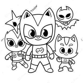 Pj Masks Halloween Adventure Coloring Page 46683-37268