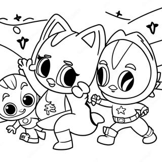 Pj Masks Spooky Night Coloring Page 46684-37269