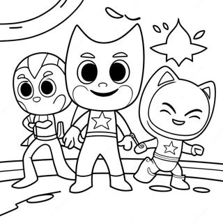 Pj Masks Spooky Night Coloring Page 46684-37272