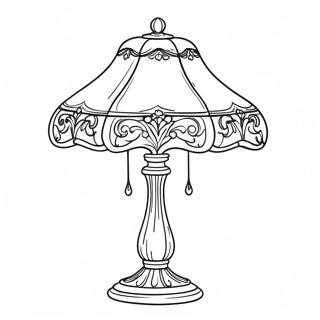 Vintage Table Lamp Coloring Page 46694-37277