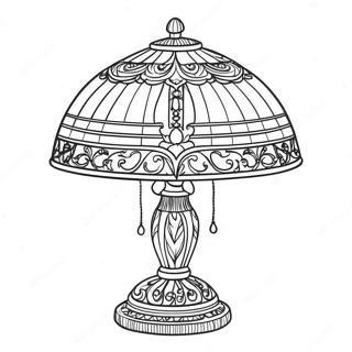 Vintage Table Lamp Coloring Page 46694-37279