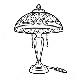 Vintage Table Lamp Coloring Page 46694-37280