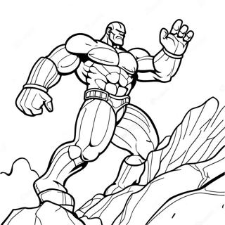 Red Titan In Action Coloring Page 46714-37290