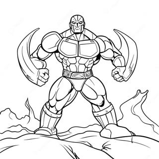 Red Titan In Action Coloring Page 46714-37291