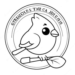 St Louis Cardinals Logo Coloring Page 46723-37300