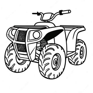 Four Wheeler Coloring Page 4676-3849