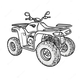 Four Wheeler Coloring Page 4676-3850