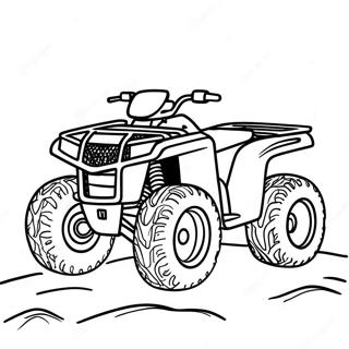 Four Wheeler Coloring Page 4676-3851