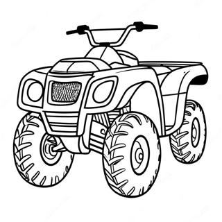 Four Wheeler Coloring Page 4676-3852