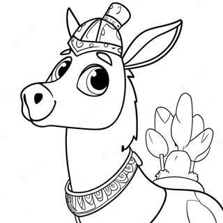 Kuzco In His Llama Form Coloring Page 46774-37344