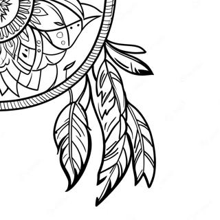 Native American Dreamcatcher Coloring Page 46814-37370