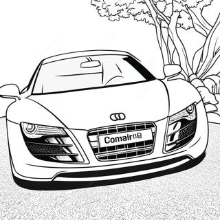 Audi R8 Coloring Pages