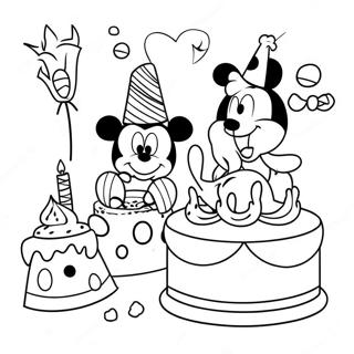 Disney Birthday Coloring Pages