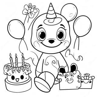 Disney Birthday Celebration Coloring Page 46833-37391