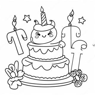 Disney Birthday Celebration Coloring Page 46833-37392