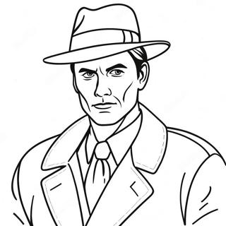 Detective Coloring Page 46843-37396