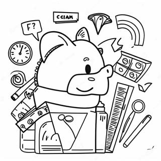 Fun Financial Goals Coloring Page 46854-37405