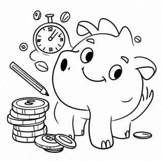 Fun Financial Goals Coloring Page 46854-37406