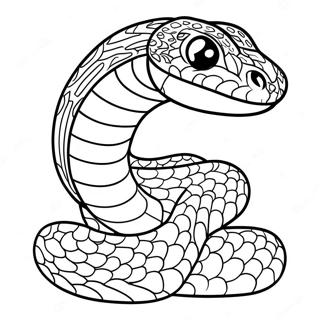 Realistic Snake Coloring Pages