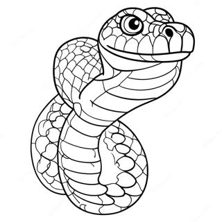 Realistic Snake Coloring Page 4686-3858