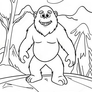 Abominable Snowman Coloring Page 46873-37417