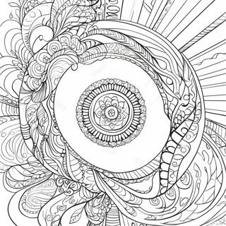 Colorful Infinity Loop Coloring Page 46884-37431