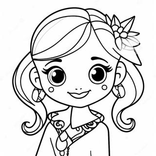 Jade From Rainbow High With Sparkling Outfit Coloring Page 46904-37445