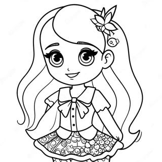 Jade From Rainbow High With Sparkling Outfit Coloring Page 46904-37446