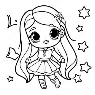 Jade From Rainbow High With Sparkling Outfit Coloring Page 46904-37447