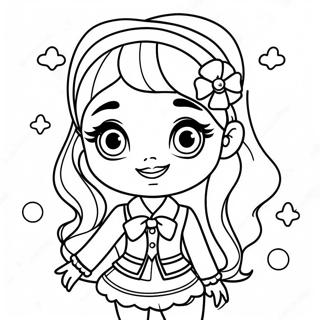 Jade From Rainbow High With Sparkling Outfit Coloring Page 46904-37448