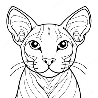 Sphynx Cat Coloring Page 46943-37488