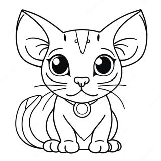 Playful Sphynx Cat Coloring Page 46944-37476