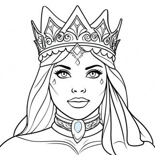 Ice Queen Coloring Page 46953-37477