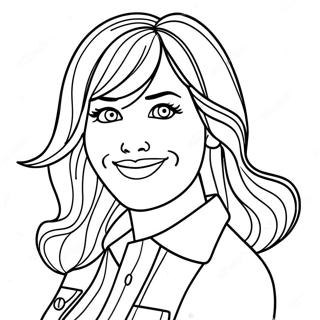 Lizzie Mcguire In Fun Outfit Coloring Page 46974-37502