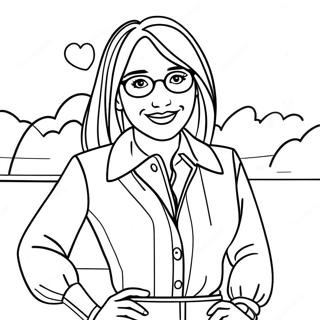 Lizzie Mcguire In Fun Outfit Coloring Page 46974-37504