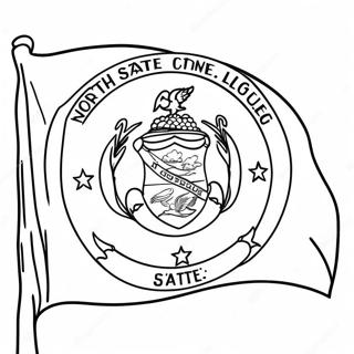 North Carolina State Flag Coloring Page 46983-37506