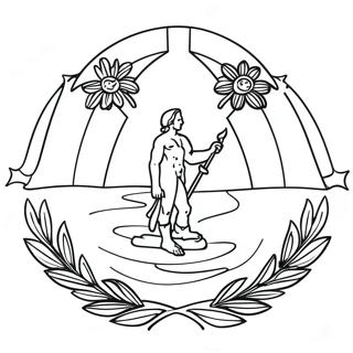 North Carolina State Flag Coloring Page 46983-37507