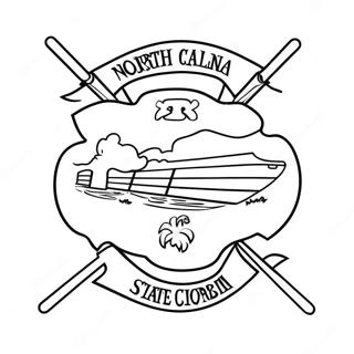 North Carolina State Flag Coloring Page 46983-37508