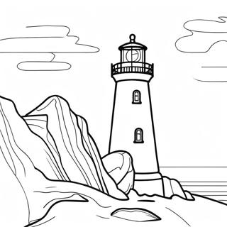 Charming North Carolina Lighthouse Coloring Page 46984-37510