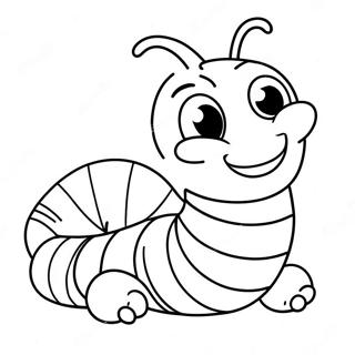 Pages Worm Coloring Pages