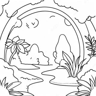 Beautiful Garden Of Eden Coloring Page 47014-37533