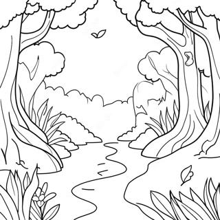 Beautiful Garden Of Eden Coloring Page 47014-37535